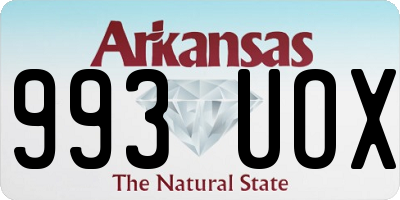 AR license plate 993UOX