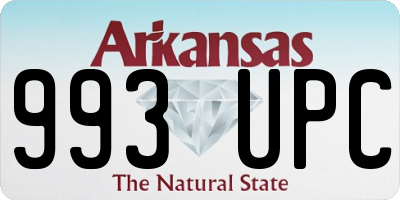 AR license plate 993UPC