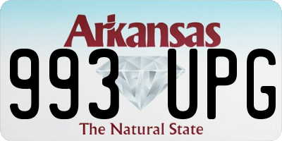 AR license plate 993UPG