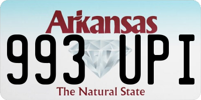 AR license plate 993UPI