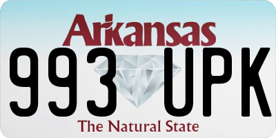 AR license plate 993UPK