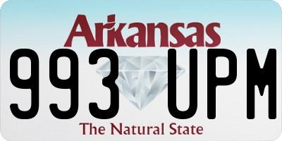 AR license plate 993UPM
