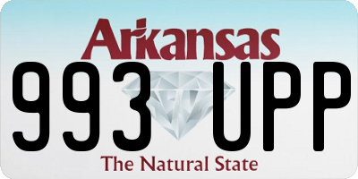 AR license plate 993UPP