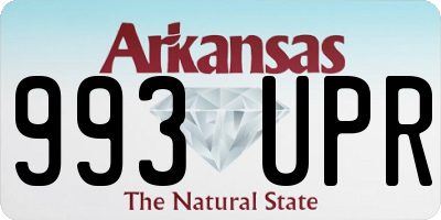 AR license plate 993UPR