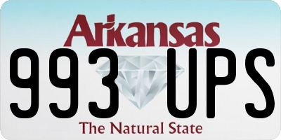 AR license plate 993UPS