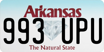 AR license plate 993UPU