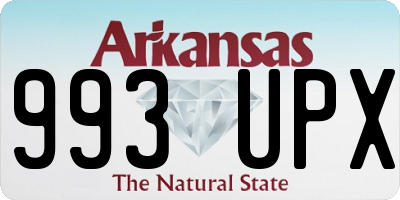 AR license plate 993UPX