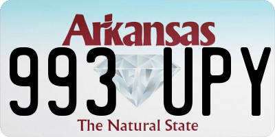 AR license plate 993UPY