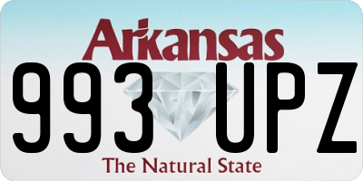 AR license plate 993UPZ