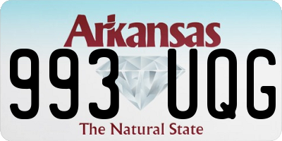 AR license plate 993UQG