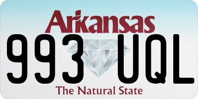 AR license plate 993UQL