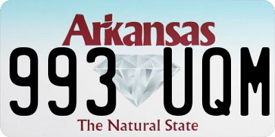 AR license plate 993UQM