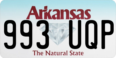 AR license plate 993UQP