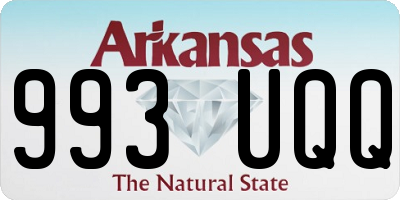AR license plate 993UQQ