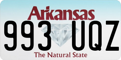 AR license plate 993UQZ