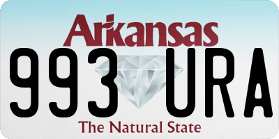 AR license plate 993URA