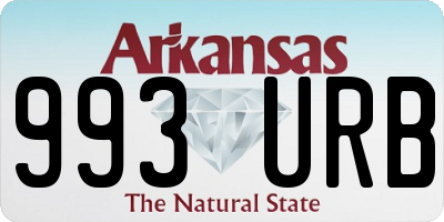 AR license plate 993URB