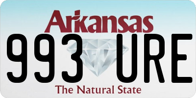 AR license plate 993URE