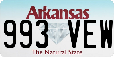 AR license plate 993VEW