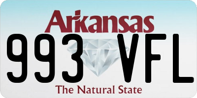 AR license plate 993VFL