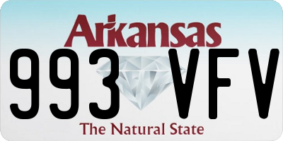 AR license plate 993VFV