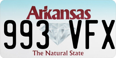 AR license plate 993VFX