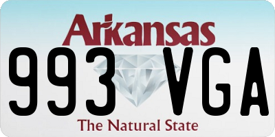 AR license plate 993VGA