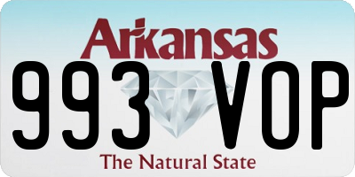 AR license plate 993VOP