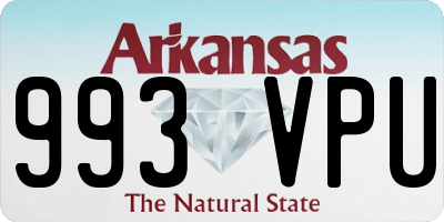 AR license plate 993VPU