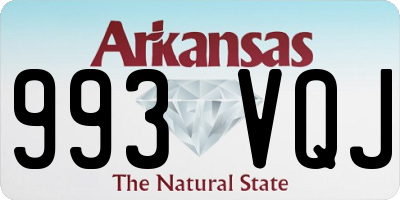 AR license plate 993VQJ