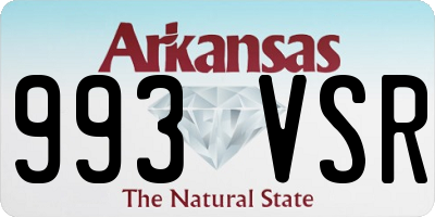 AR license plate 993VSR