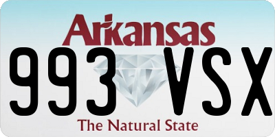 AR license plate 993VSX