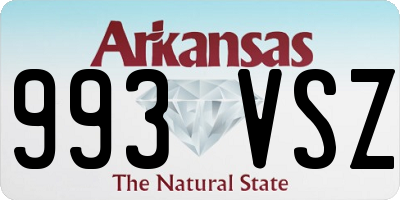 AR license plate 993VSZ