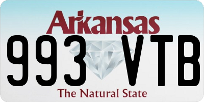 AR license plate 993VTB