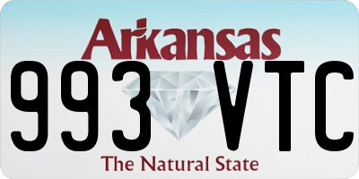 AR license plate 993VTC