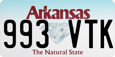 AR license plate 993VTK