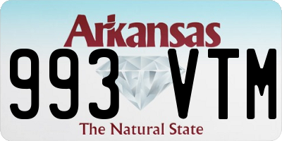 AR license plate 993VTM