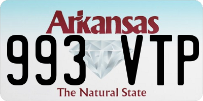 AR license plate 993VTP