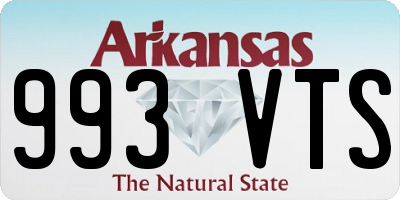 AR license plate 993VTS