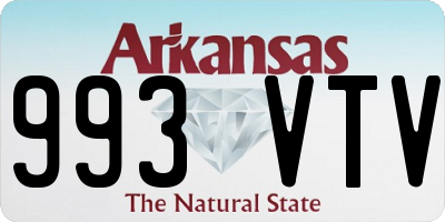 AR license plate 993VTV