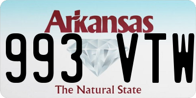 AR license plate 993VTW