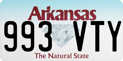 AR license plate 993VTY