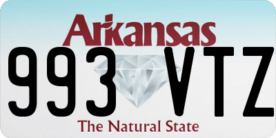 AR license plate 993VTZ