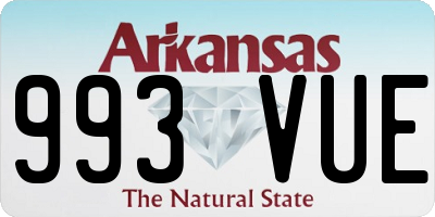 AR license plate 993VUE