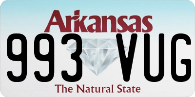 AR license plate 993VUG