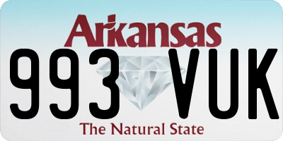 AR license plate 993VUK