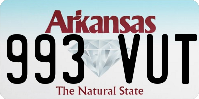 AR license plate 993VUT