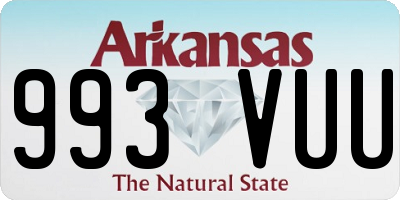 AR license plate 993VUU