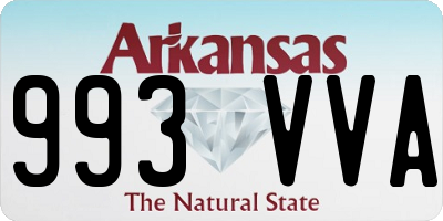 AR license plate 993VVA