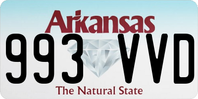 AR license plate 993VVD